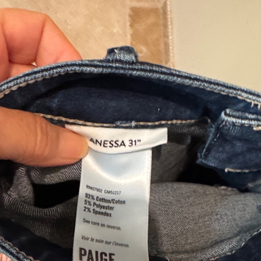 PAIGE Dark Blue Women's Flare Jeans - Picture 3 of 5